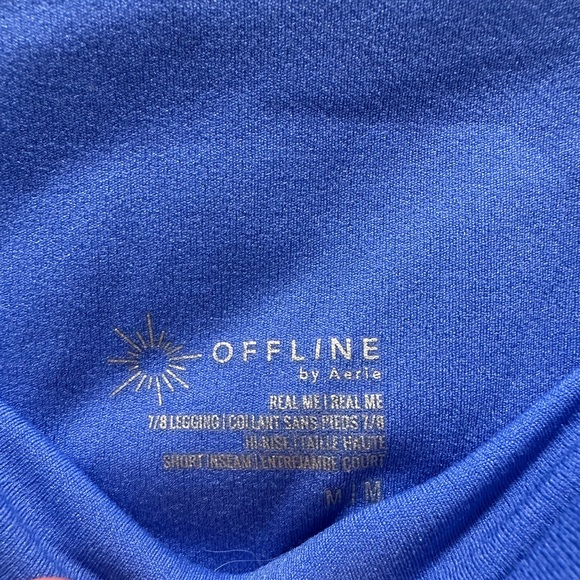 Aerie Vibrant Blue Leggings - Picture 3 of 3